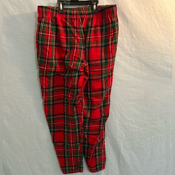 Red and Green Plaid Pajama Pants - Picture 2 of 3